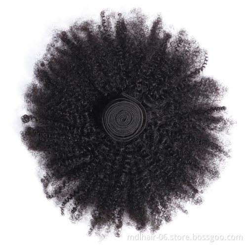 Wholesale Cheap Vendor Remy Afro Human Weave Bundles Virgin Raw Mongolian Kinky Curly Hair